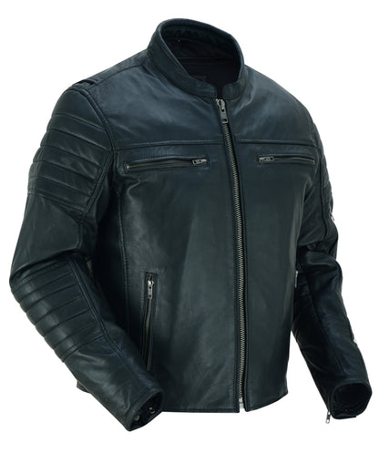 DS757 Men's Lightweight Drum Dyed Naked Lambskin Crossover Scooter Ja  Thunderbird Speed Shop