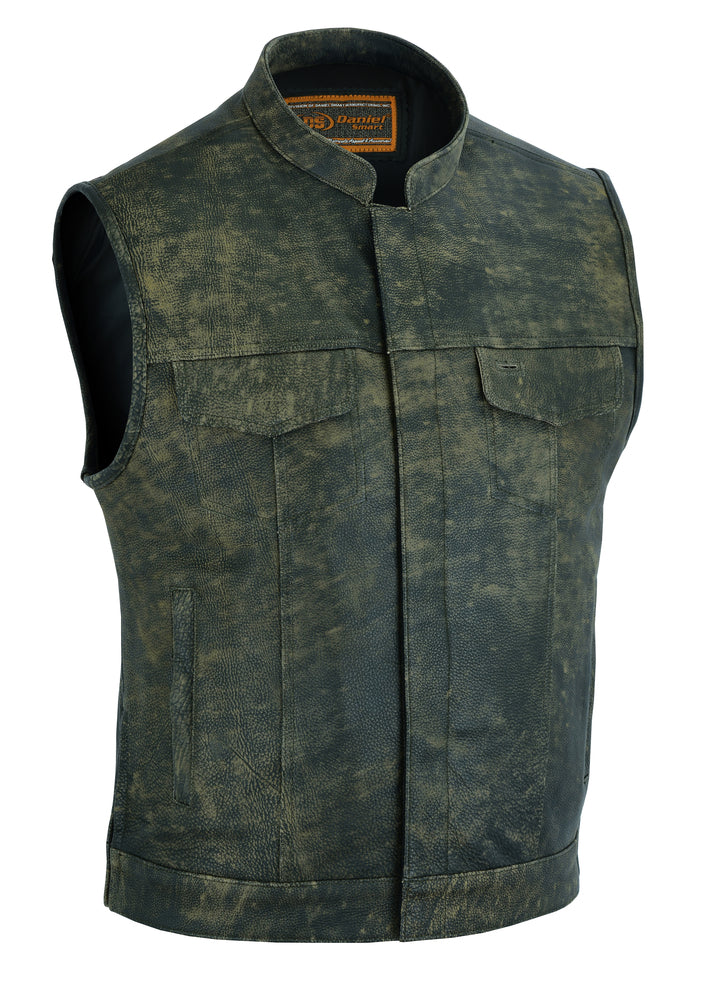 DS108 Men's Conceal Carry Antique Brown Vest  Thunderbird Speed Shop