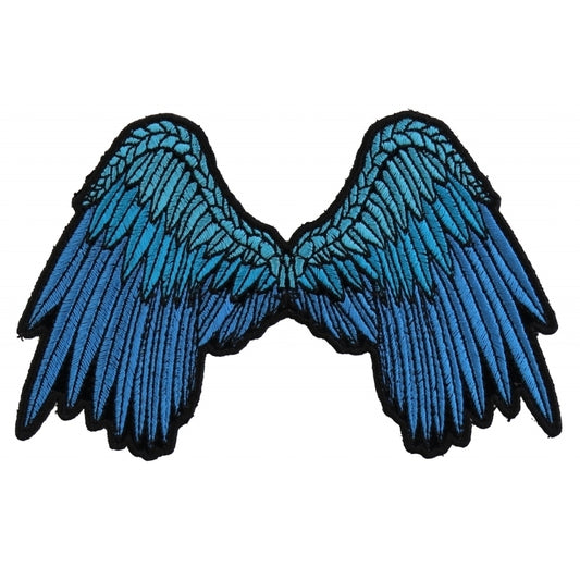 P3200 Small Beautiful Angel Wings Blue Patch  Thunderbird Speed Shop