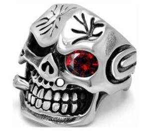 R134 Stainless Steel Observe Biker Ring  Thunderbird Speed Shop