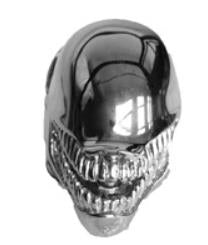 R151 Stainless Steel Alien Skull Biker Ring  Thunderbird Speed Shop