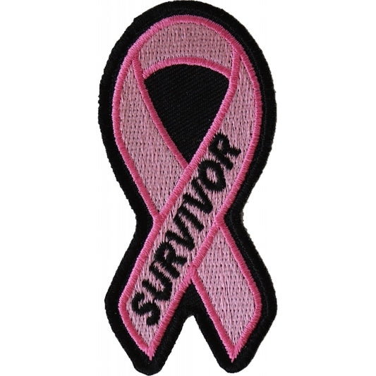 P4768 Breast Cancer Survivor Pink Ribbon Patch  Thunderbird Speed Shop