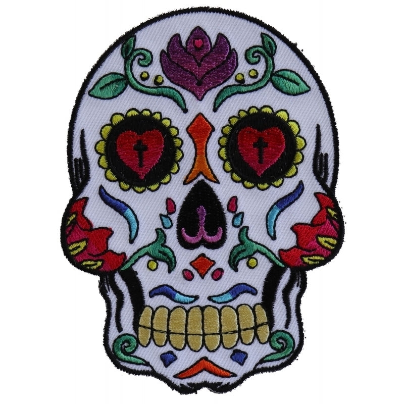 P5986 Sugar Skull White Patch  Thunderbird Speed Shop