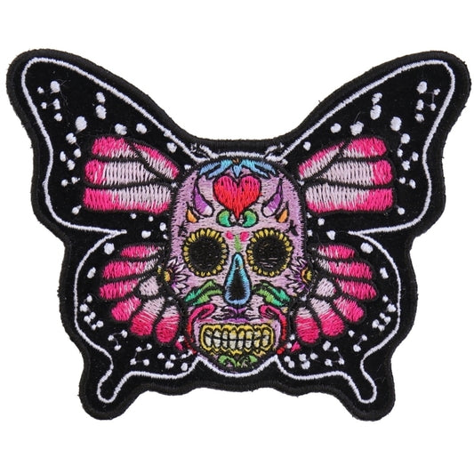 P6013 Sugar Skull Butterfly Patch  Thunderbird Speed Shop