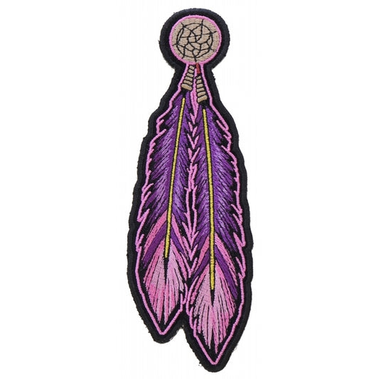 P4319 Pink Purple Feathers Patch  Thunderbird Speed Shop
