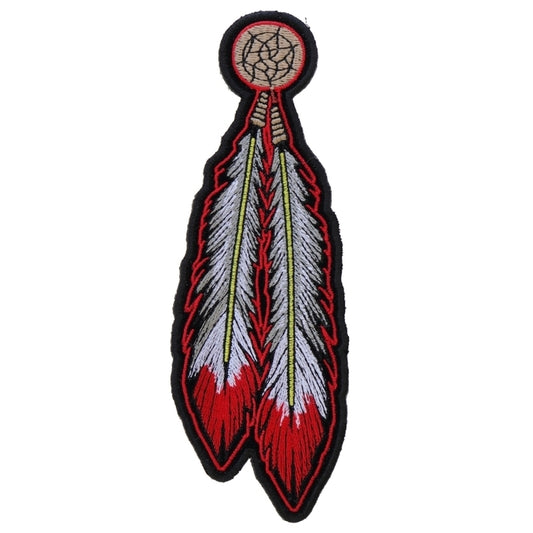 P4320 Red White Feathers Patch  Thunderbird Speed Shop