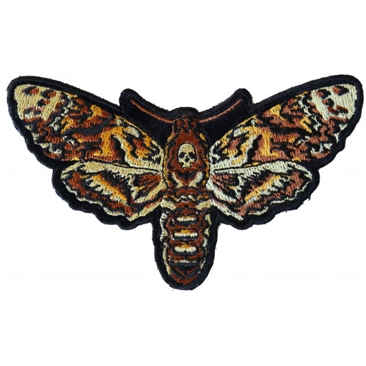 P6335 Small Psycho Moth Patch with Skull  Thunderbird Speed Shop