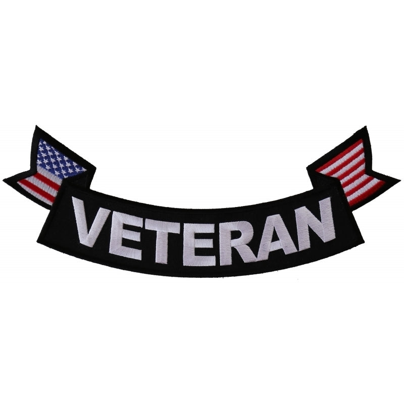 PR1013 Veteran Bottom Rocker With Flags Patch  Thunderbird Speed Shop