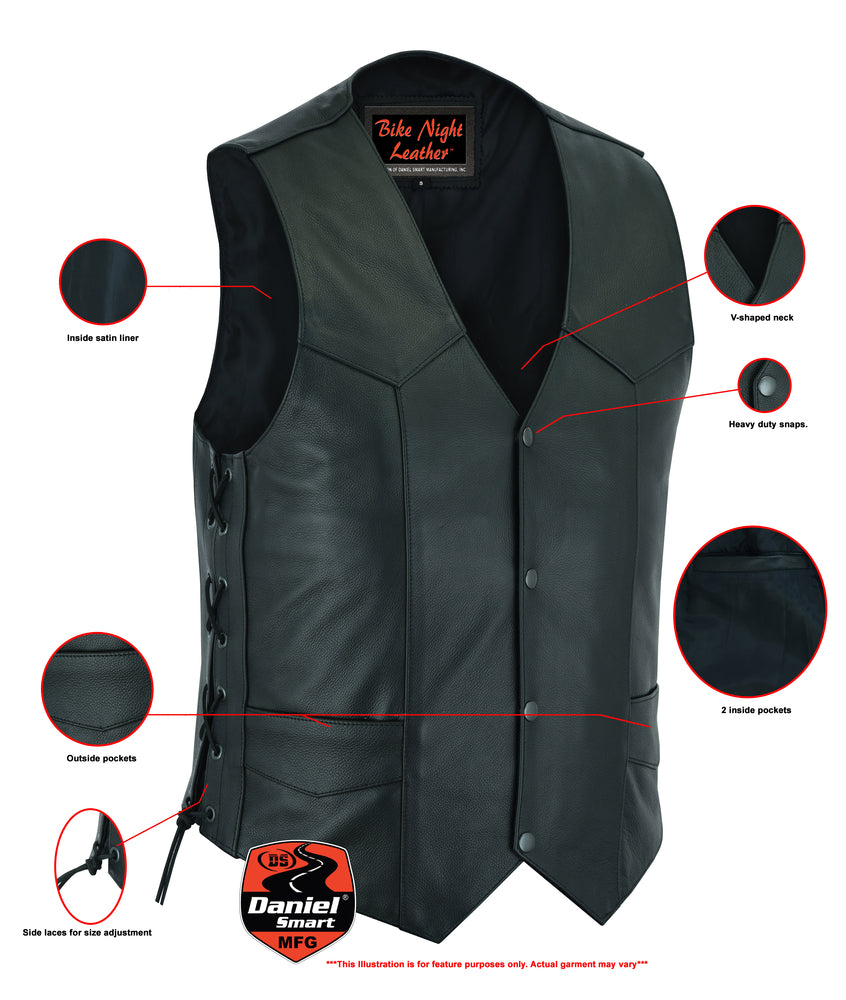 DS106 Men's Side Lace Economy Vest  Thunderbird Speed Shop