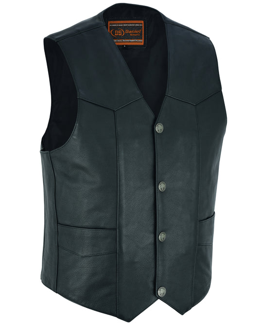 DS116 Advance Men's Buffalo Nickel Head Snap Vest  Thunderbird Speed Shop