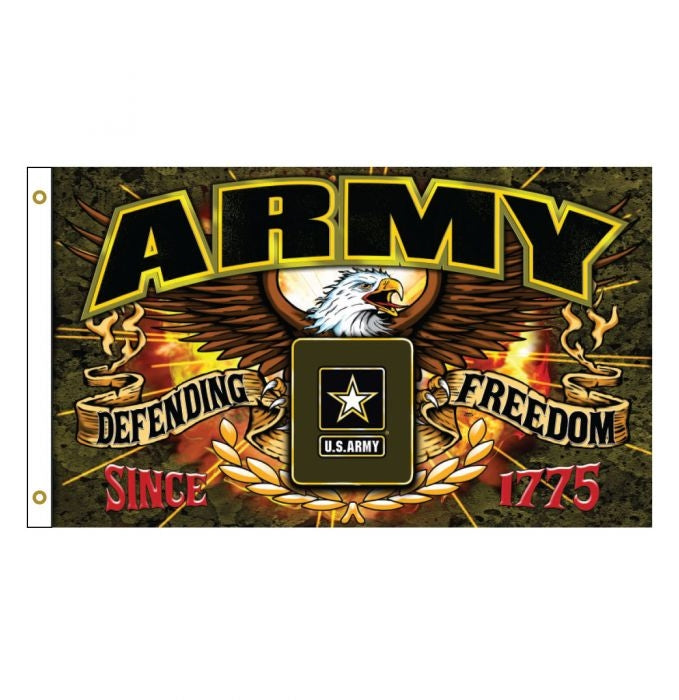 Sdflar Military Defender - Army 3'x5' Flag  Thunderbird Speed Shop