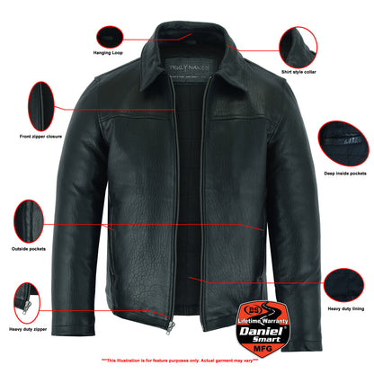 DS780 Men's Drum Dyed New Zealand Lambskin Jacket  Thunderbird Speed Shop