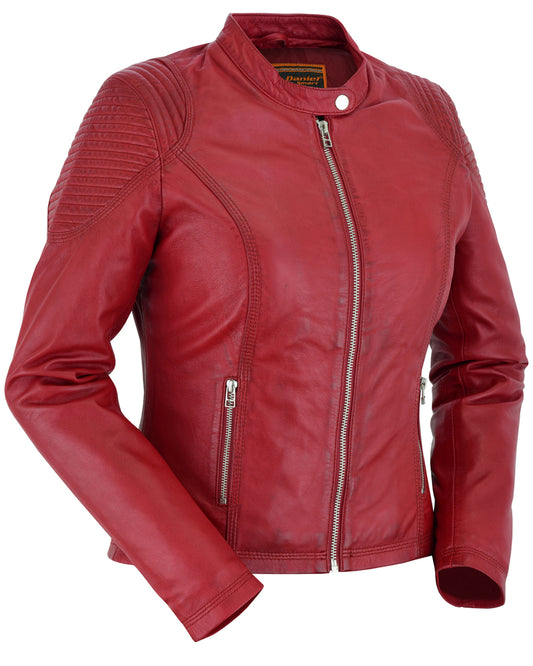 DS5501 Cabernet - Women's Fashion Leather Jacket  Thunderbird Speed Shop