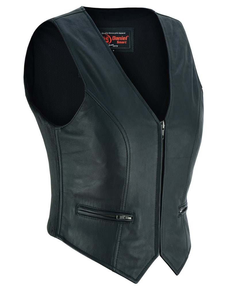 DS238 Women's Stylish Lightweight Zipper Front Vest  Thunderbird Speed Shop