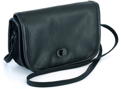 DS8500 Women's Black Construction Leather Purse/Shoulder Bag  Thunderbird Speed Shop