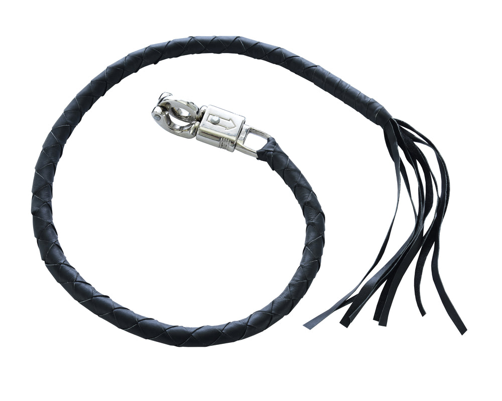 GBW201 Leather Biker Whip - Black  Thunderbird Speed Shop