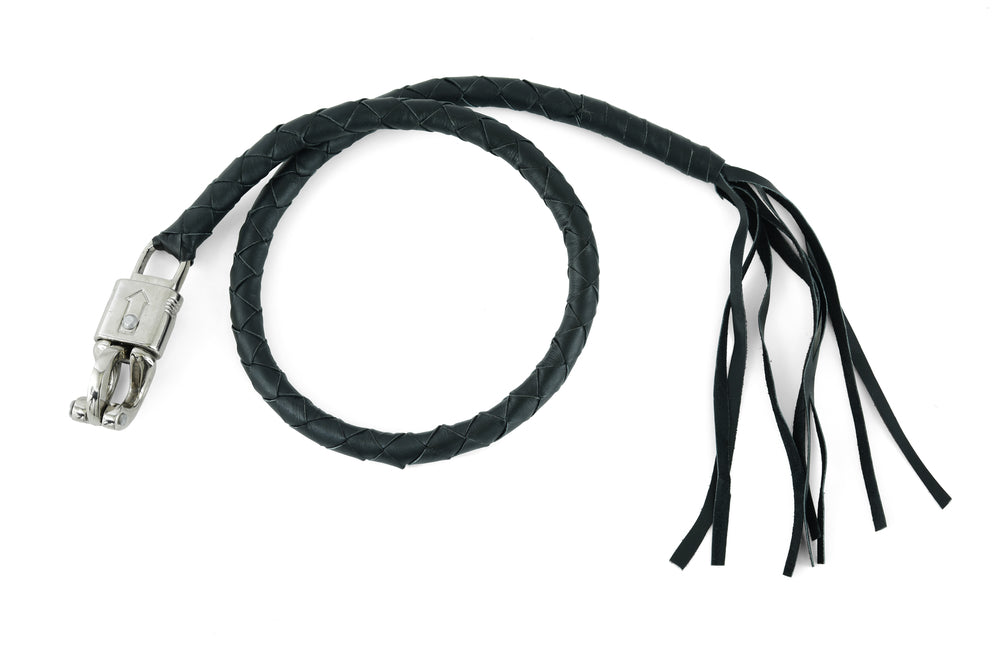 GBW201 Leather Biker Whip - Black  Thunderbird Speed Shop