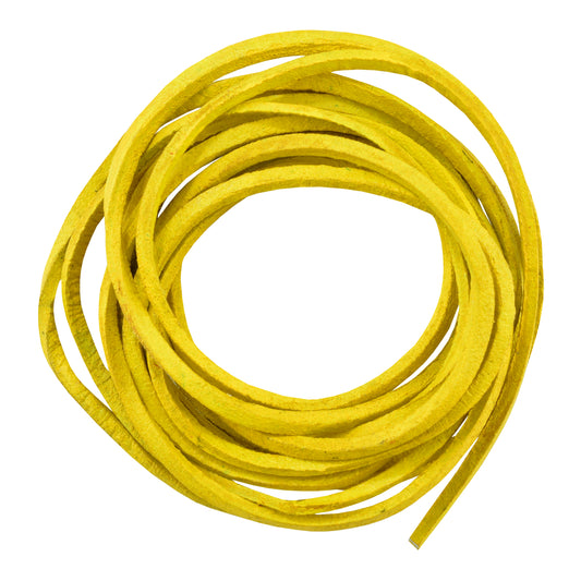 SLYELLOW 6' Feet Leather Laces - Yellow  Thunderbird Speed Shop