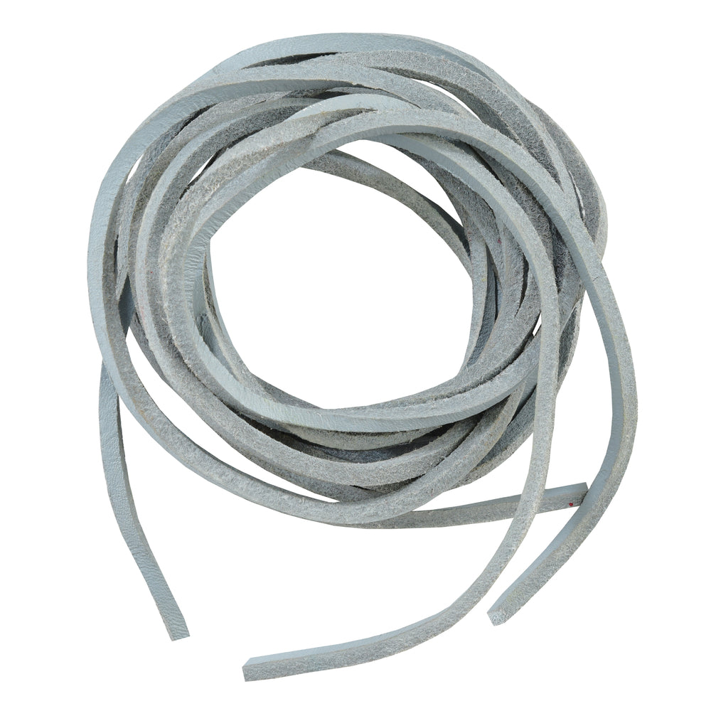 SLWHITE 6' Feet Leather Laces - White  Thunderbird Speed Shop