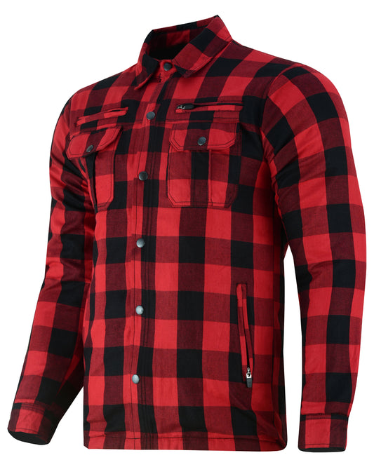 DS4671 Armored Flannel Shirt - Red  Thunderbird Speed Shop
