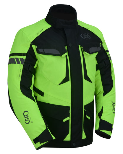 DS4616 Advance Touring Textile Motorcycle Jacket for Men - Hi-Vis  Thunderbird Speed Shop