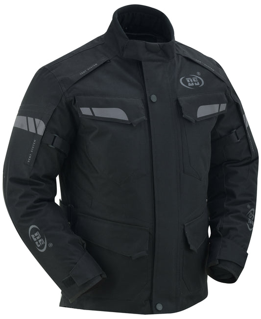 DS4615 Advance Touring Textile Motorcycle Jacket for Men - Black  Thunderbird Speed Shop