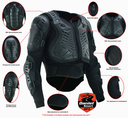 75-1001 Full Protection Body Armor - Black  Thunderbird Speed Shop