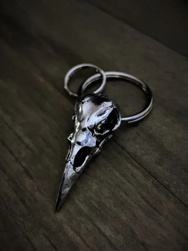 BBK-05 Raven Skull Keychain  Thunderbird Speed Shop