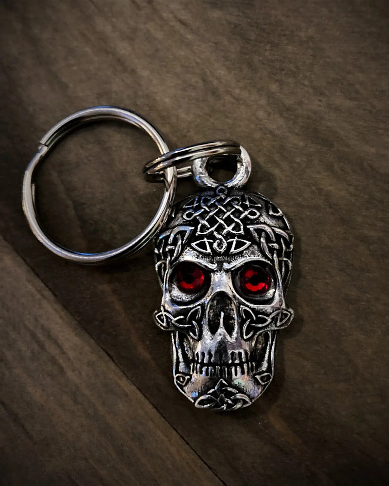 BBK-110 Celtic Skull Diamond Keychain  Thunderbird Speed Shop