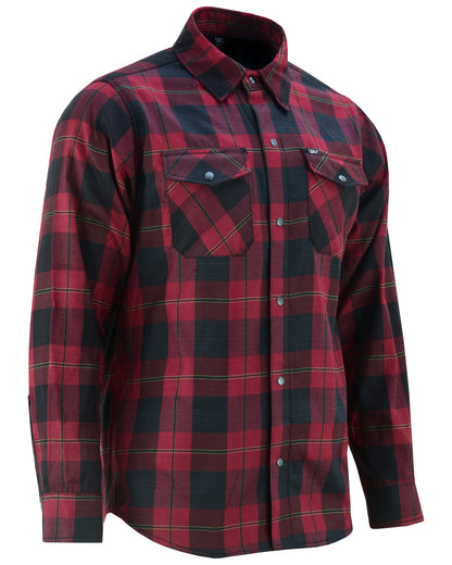 DS4682 Flannel Shirt - Red and Black  Thunderbird Speed Shop