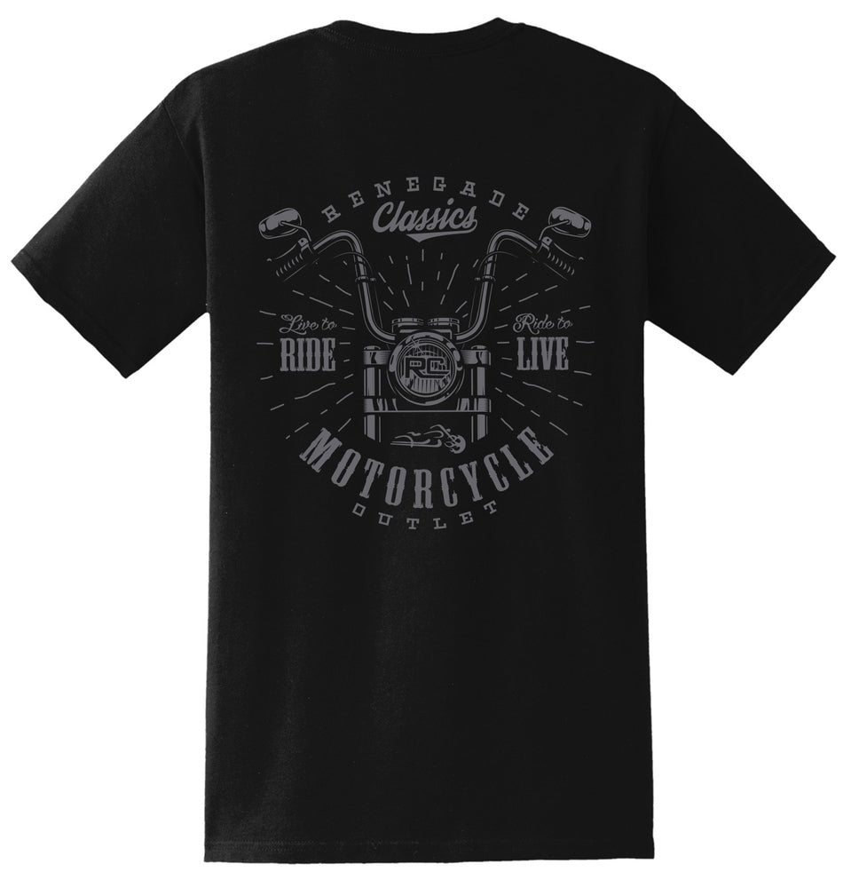 RC8001 Handlebar Tshirt  Thunderbird Speed Shop