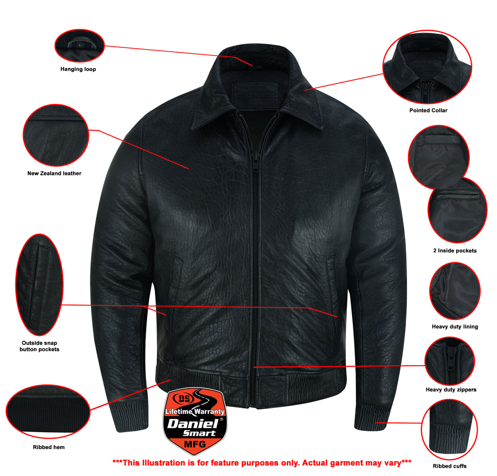 Traveler Men's Fashion Leather Jacket  Thunderbird Speed Shop