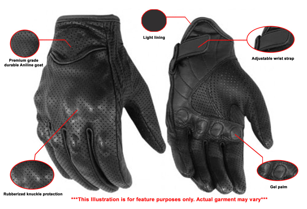 DS76 Perforated Sporty Glove  Thunderbird Speed Shop