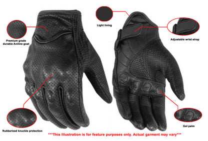 DS76 Perforated Sporty Glove  Thunderbird Speed Shop