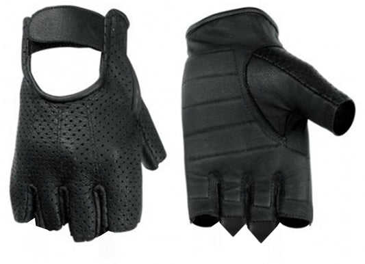 DS14 Perforated Fingerless Glove  Thunderbird Speed Shop