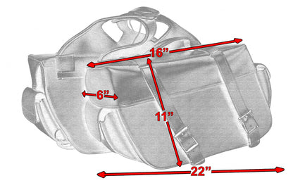 DS321 Two Strap Saddle Bag  Thunderbird Speed Shop