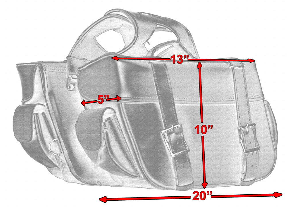 DS312 Two Strap Saddle Bag  Thunderbird Speed Shop