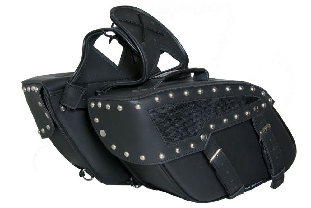 DS313S Two Strap Saddle Bag w/ Studs  Thunderbird Speed Shop