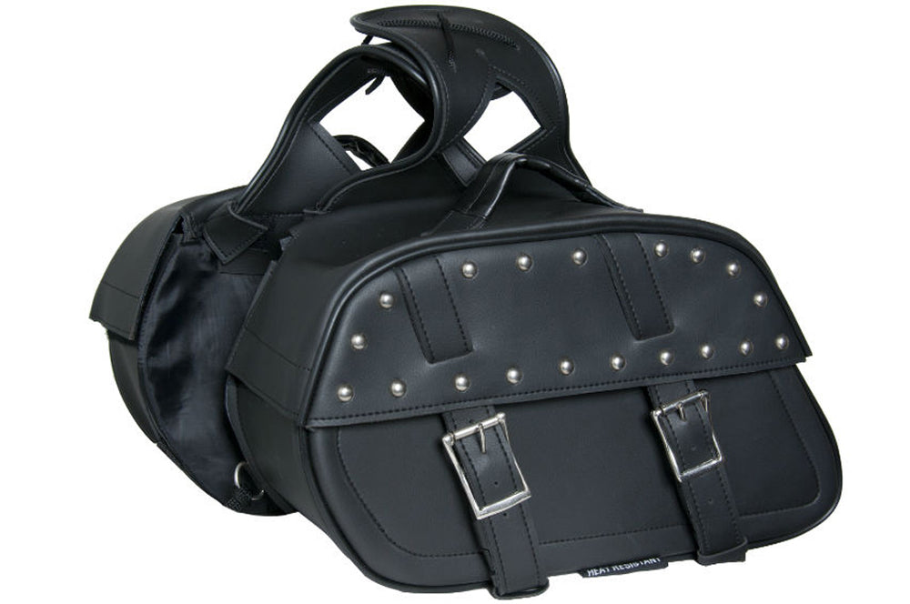 DS342S Two Strap Saddle Bag w/ Studs  Thunderbird Speed Shop