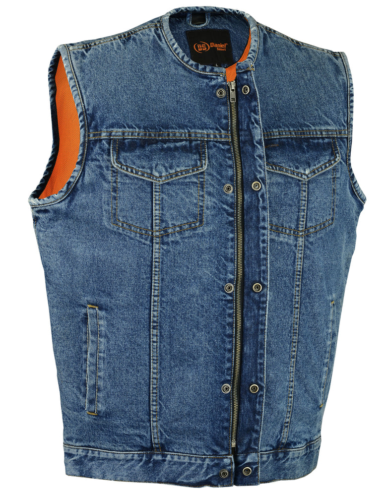 DM981BU Concealed Snaps, Denim Material, Hidden Zipper, w/o Collar  Thunderbird Speed Shop