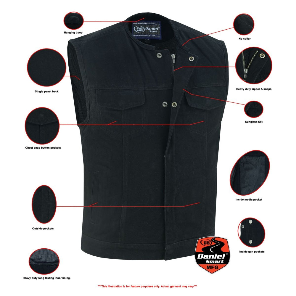 DM981BK Concealed Snaps, Denim Material, Hidden Zipper, w/o Collar  Thunderbird Speed Shop