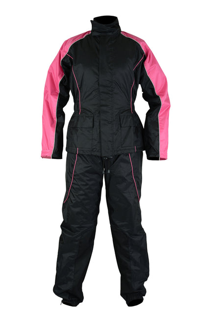 DS598PK Women's Rain Suit (Hot Pink)  Thunderbird Speed Shop