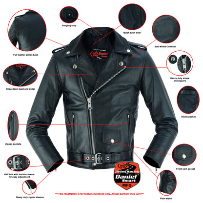 DS1720 Kid's Traditional Style M/C Jacket  Thunderbird Speed Shop