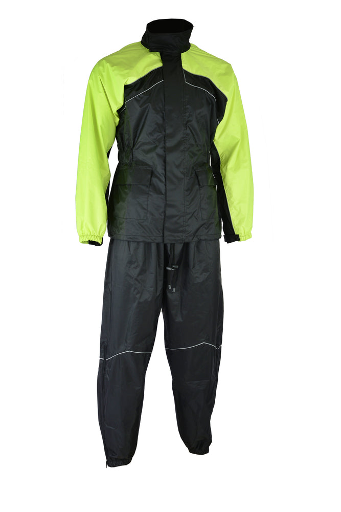 DS592HV Rain Suit (Hi-Viz Yellow)  Thunderbird Speed Shop