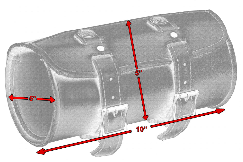 DS4050 Premium Small Leather Round Tool Bag  Thunderbird Speed Shop