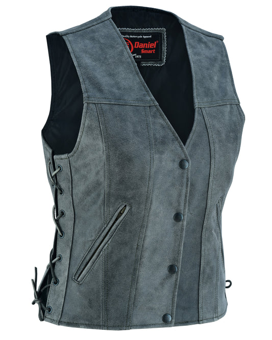 DS205V Women's Gray Single Back Panel Concealed Carry Vest  Thunderbird Speed Shop