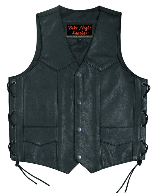 DS1726 Kids Traditional Style Side Lace Vest  Thunderbird Speed Shop