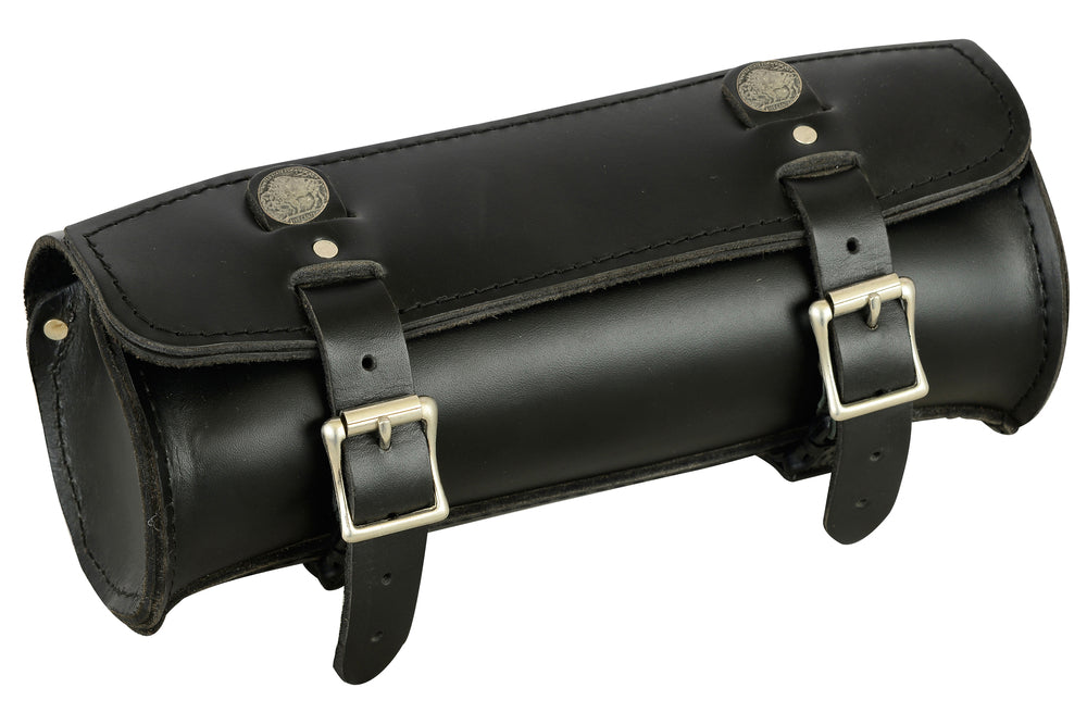 DS4001 Premium Large Leather Round Tool Bag  Thunderbird Speed Shop