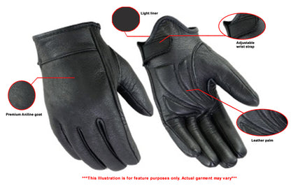 DS48 Premium Short Cruiser Glove  Thunderbird Speed Shop