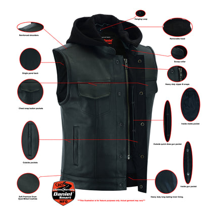 DS182 Concealed Snaps, Premium Naked Cowhide, Removable Hood & Hidden  Thunderbird Speed Shop